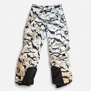TSLA white‎ & blue camo snow pant ski pants Size S